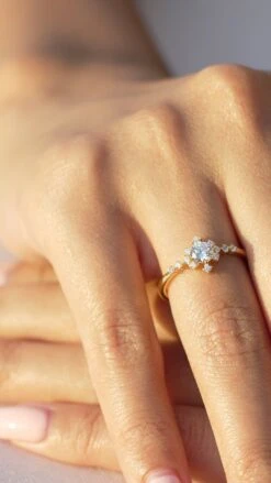 Junie Ring 18K Gold Vermeil -Lustre Jewelry Shop Junie Ring Yellow Gold Vermeil 002287