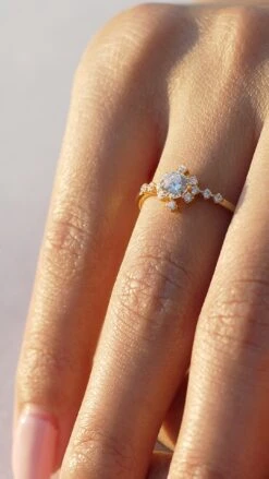 Junie Ring 18K Gold Vermeil -Lustre Jewelry Shop Junie Ring Yellow Gold Vermeil 3300