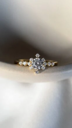 Junie Ring 18K Gold Vermeil -Lustre Jewelry Shop JunieRing YG Still2