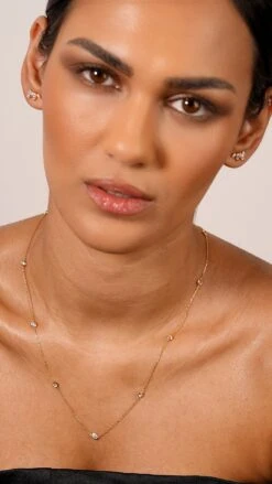 Kira Stud Earrings 18K Gold Vermeil -Lustre Jewelry Shop KIRA STUD EARRINGS 18K GOLD VERMEIL PETRA SLKS