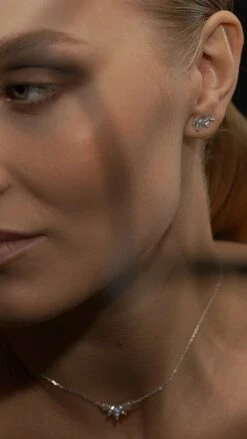 Kira Stud Earrings White Gold Plated -Lustre Jewelry Shop KIRA STUD EARRINGS SILVER 0DS db098bb4 eabf 4bd4 9561 c744925dc972