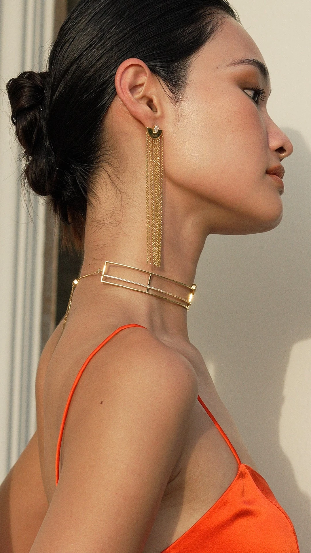 Kamala Shoulder Duster Earring Gold Vermeil 7 Kamala Shoulder Duster Earring Gold Vermeil - Image 5