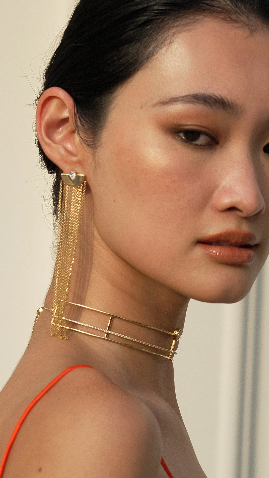 Kamala Shoulder Duster Earring Gold Vermeil 9 Kamala Shoulder Duster Earring Gold Vermeil - Image 7