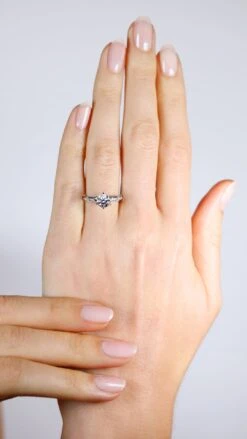 Katarina Ring 18K White Gold 10 Katarina Ring 18K White Gold -Lustre Jewelry Shop Katarina BDR3431 HAND WG WS