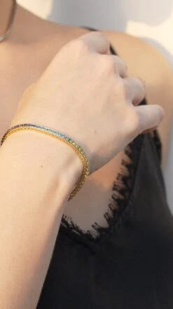 Kayla Rainbow Bracelet 18K Gold Vermeil -Lustre Jewelry Shop Kayla Rainbow Bracelet Gold Vermeil 8383821