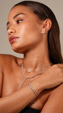 Phoenix Necklace White Gold Plated -Lustre Jewelry Shop LAYER SKJS
