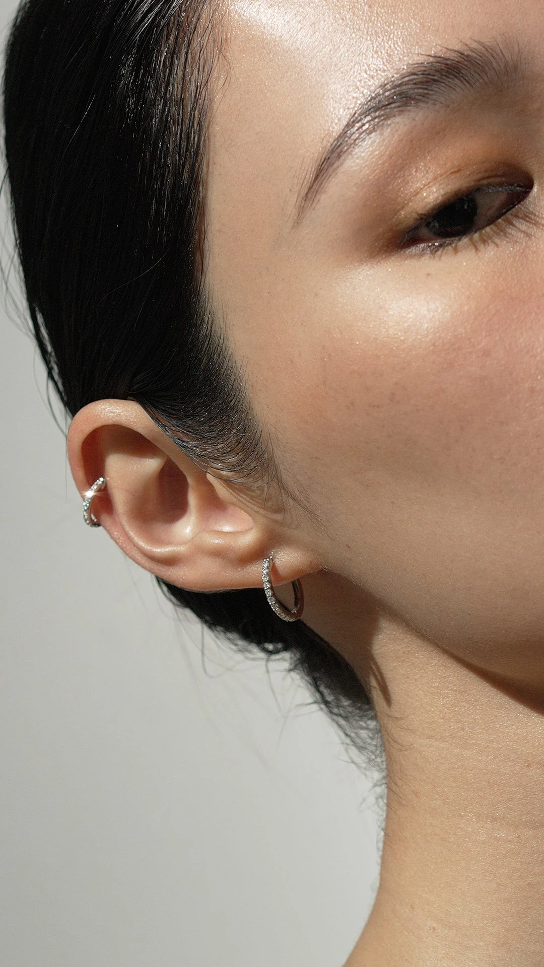 Lola Huggie White Gold Plated 3 Lola Huggie White Gold Plated