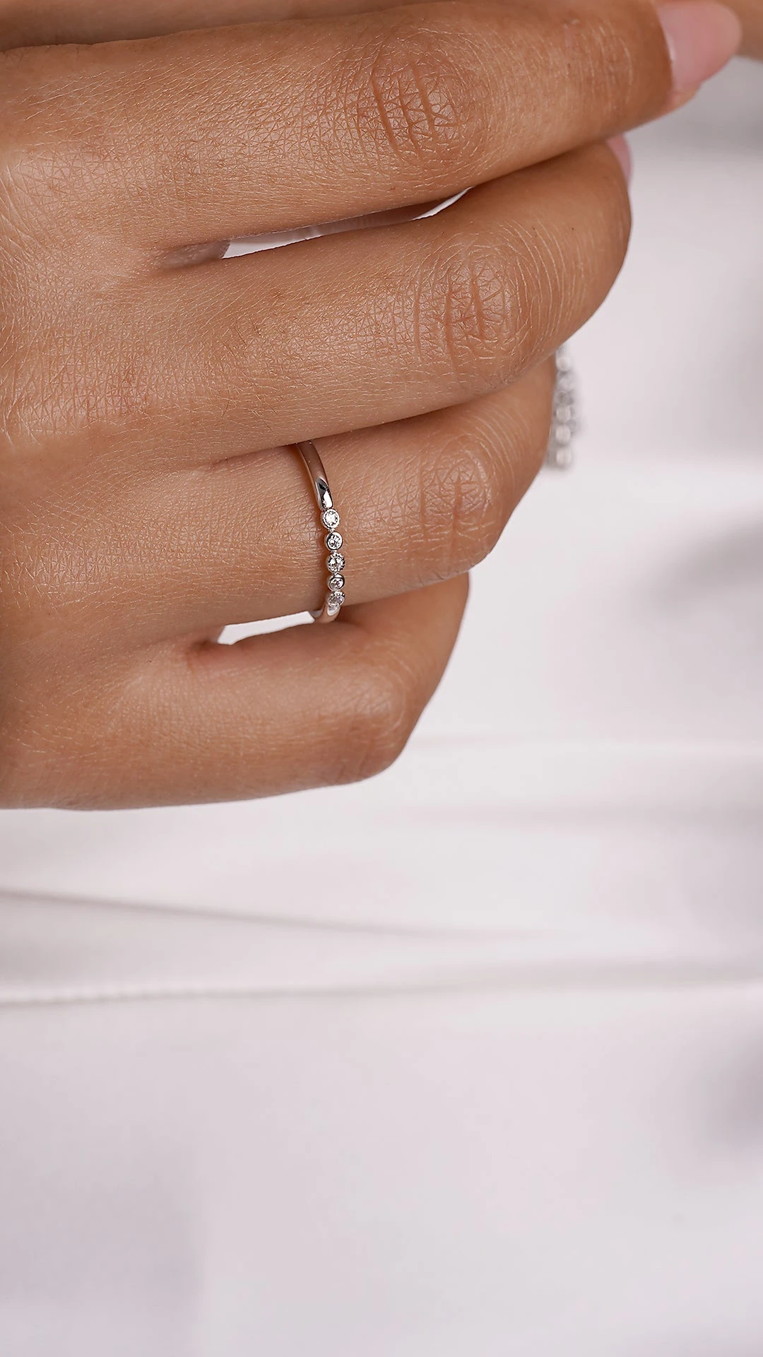 Louann Ring White Gold Plated 14 Louann Ring White Gold Plated - Image 12