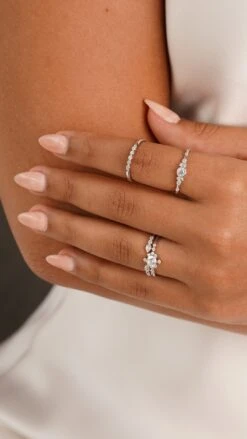 Ambra Ring White Gold Plated -Lustre Jewelry Shop LOUANNE AMBRA JUNIE DENIZ KJSOI