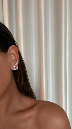 Lana Ear Jackets White Gold Plated -Lustre Jewelry Shop LanaEarJackets3030232