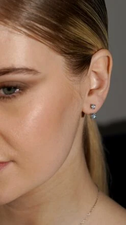 Leader Ear Jacket White Gold Plated -Lustre Jewelry Shop Leader Ear Jacket White Gold Plated KDLKD3