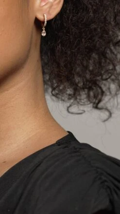 Leni Hoop Morganite 18K Gold Vermeil 21 Leni Hoop Morganite 18K Gold Vermeil -Lustre Jewelry Shop Leni Hoop Morganite Gold Vermeil 2828