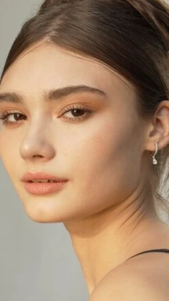 Leni Hoop White Gold Plated -Lustre Jewelry Shop Leni Hoop Silver 38383821