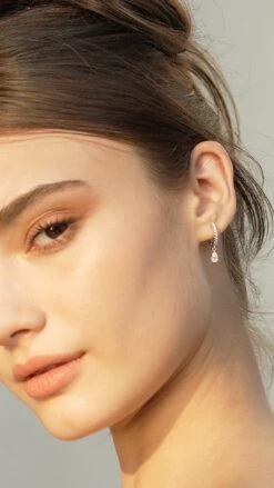 Leni Hoop White Gold Plated -Lustre Jewelry Shop Leni Hoop Silver 38388381