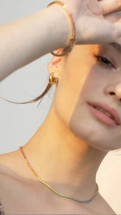 Kayla Rainbow Bracelet 18K Gold Vermeil -Lustre Jewelry Shop Lexi Necklace Rainbow 447747211