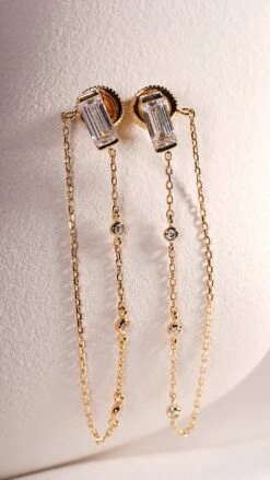 Linden Earrings 18K Gold Vermeil -Lustre Jewelry Shop Linden Earrings 18K Gold Vermeil 98OISAA