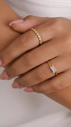 Linden Ring 18K Gold Vermeil -Lustre Jewelry Shop Linden Ring 18K Gold Vermeil 890IS