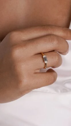 Linden Ring 18K Gold Vermeil -Lustre Jewelry Shop Linden Ring 18K Gold Vermeil KKLLS