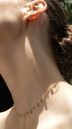 Lisbet Necklace 18K Gold Vermeil -Lustre Jewelry Shop Lisbet Necklace Gold Vermeil OI89S