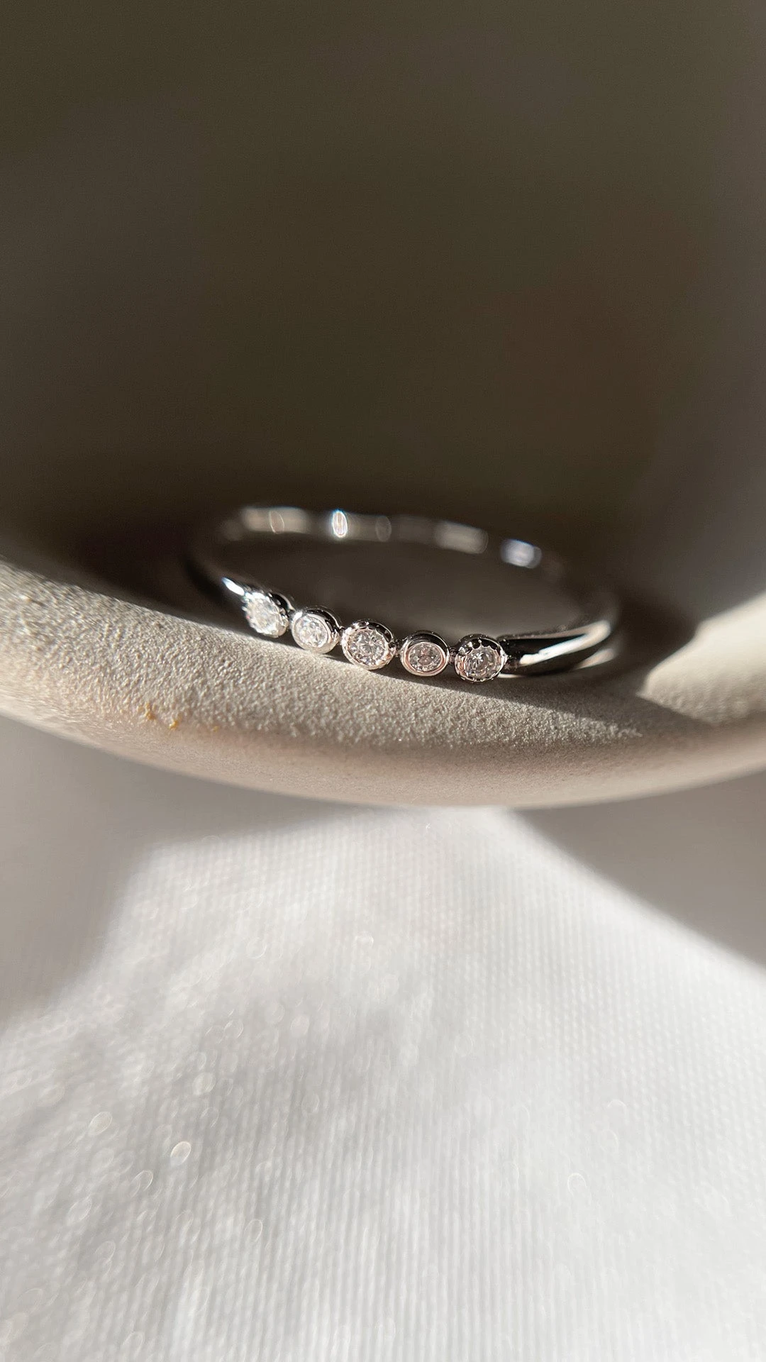 Louann Ring White Gold Plated 4 Louann Ring White Gold Plated - Image 2