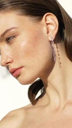 Louisa Drop Earring White Gold Plated -Lustre Jewelry Shop Louisa Drop Earring 44333