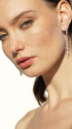 Louisa Drop Earring White Gold Plated -Lustre Jewelry Shop Louisa Drop Earring 443332