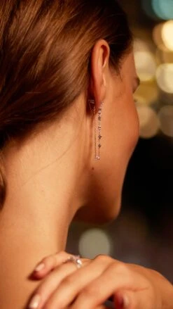 Louisa Drop Earring White Gold Plated -Lustre Jewelry Shop LouisaDrops LS