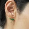 Luanne Emerald Earrings 18K Gold Vermeil -Lustre Jewelry Shop Luanne Emerald Earrings Gold Vermeil 9D8SSS