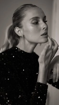 Maia Drop Earrings Gold Vermeil -Lustre Jewelry Shop MAIA 3830101