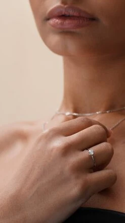 Maisie Ring 9K White Gold -Lustre Jewelry Shop MAISIE RING 9K WHITE GOLD 89DDKJS