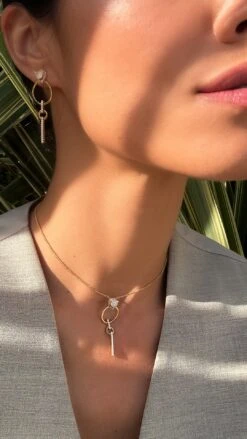 Maumau Drop Earrings 18K Gold Vermeil -Lustre Jewelry Shop MAUMAU 89DKJS22