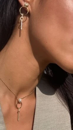 Maumau Drop Necklace 18K Gold Vermeil -Lustre Jewelry Shop MAUMAU 98SKJS