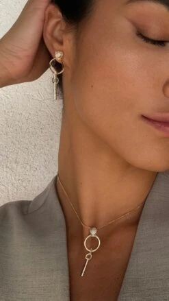 Maumau Drop Earrings 18K Gold Vermeil -Lustre Jewelry Shop MAUMAU 9SS8S 7ccbeb24 0cf8 4af2 bad9 404ed8343ee3