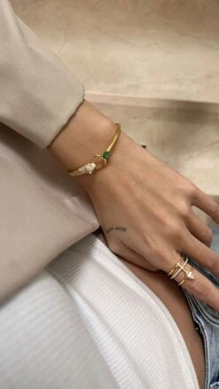 Zahra Ring 18K Gold Vermeil -Lustre Jewelry Shop MAUMAU BRACELET AND ZAHRA RING