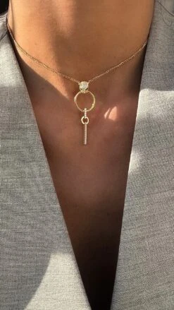 Maumau Drop Necklace 18K Gold Vermeil -Lustre Jewelry Shop MAUMAU OIDOI89S