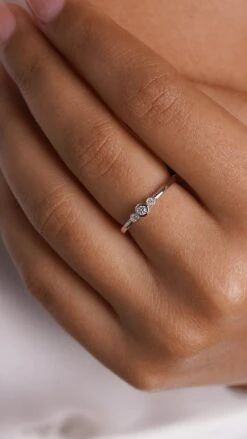 Meadow Ring White Gold Plated -Lustre Jewelry Shop MEADOW RING WHITE GOLD PLATED 8OI89