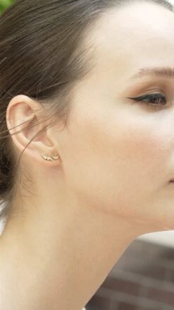 Lightning Stud 18K Gold Vermeil 26 Lightning Stud 18K Gold Vermeil -Lustre Jewelry Shop MOON LIGHTNING STUDS 788733