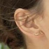 Lightning Stud 18K Gold Vermeil -Lustre Jewelry Shop MOON LIGHTNING STUDS U939393