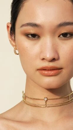 Araminta Collar Necklace 18K Gold Vermeil