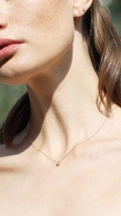 Maisie Necklace 0.20ct 18K Yellow Gold 15 Maisie Necklace 0.20ct 18K Yellow Gold -Lustre Jewelry Shop Maisie Necklace 0.20ct 18K Yellow Gold 33322