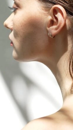 Alix Nude Huggie 18K Gold Vermeil -Lustre Jewelry Shop Maisie Stud 9K Yellow Gold 3733 f833eba2 2112 484d 9d00 6fad7542a27e