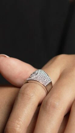 Makeda Ring White Gold Plated -Lustre Jewelry Shop Makeda Ring Silver 37332999