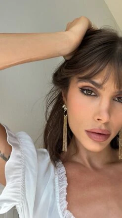 Maumau Chandelier Earrings 18K Gold Vermeil -Lustre Jewelry Shop Maumau Chandelier Earrings Gold Vermeil jsjs