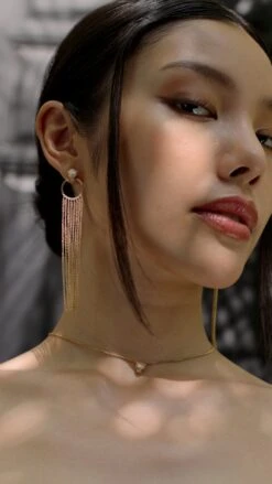 Maumau Chandelier Earrings 18K Gold Vermeil -Lustre Jewelry Shop Maumau Chandelier Earrings Gold Vermeil kdkdk