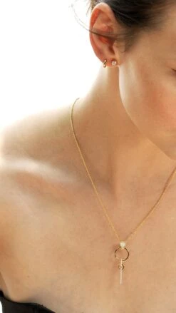 Maumau Drop Necklace 18K Gold Vermeil -Lustre Jewelry Shop Maumau Drop Necklace Gold Vermeil 494949SJSJ