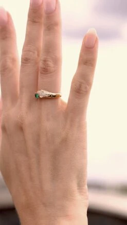 Maumau Ring 18K Gold Vermeil -Lustre Jewelry Shop Maumau Ring Gold Vermeil D89S