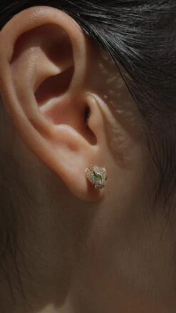 Maumau Stud Earrings 18K Gold Vermeil 16 Maumau Stud Earrings 18K Gold Vermeil -Lustre Jewelry Shop Maumau Stud Earrings Gold Vermeil 9d9d9s