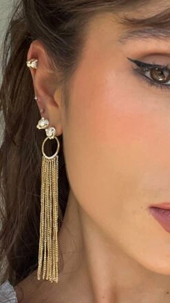 Maumau Chandelier Earrings 18K Gold Vermeil -Lustre Jewelry Shop MaumauChandelierEarringsGoldVermeil7373