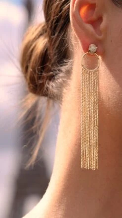 Maumau Chandelier Earrings 18K Gold Vermeil