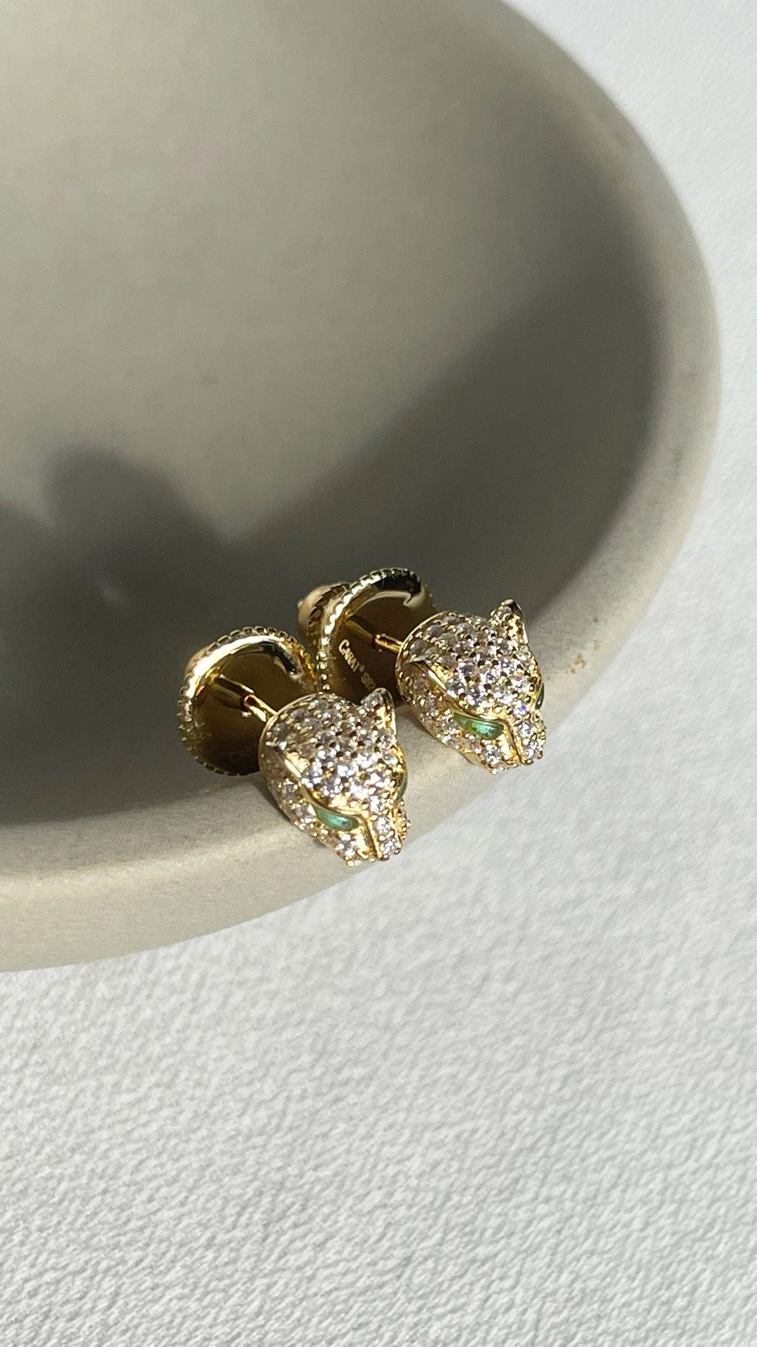 Maumau Stud Earrings 18K Gold Vermeil 5 Maumau Stud Earrings 18K Gold Vermeil - Image 3